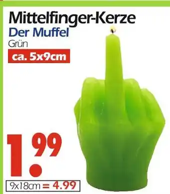 Wreesmann Mittelfinger-kerze Angebot