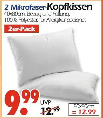 Wreesmann 2 mikrofaser-kopfkissen Angebot