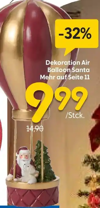 Rusta Dekoration air balloon santa Angebot