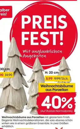 Rusta Weihnachtsbäume aus porzellan Angebot
