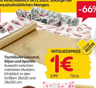 Rusta Tischläufer leksand siljan und sparkle Angebot