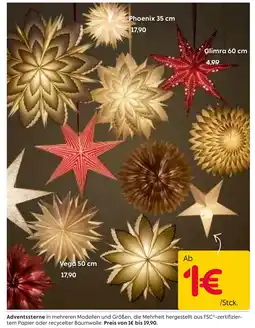 Rusta Adventsstern phoenix 35 cm Angebot