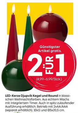 Rusta Led-kerze djupvik kegel und round Angebot