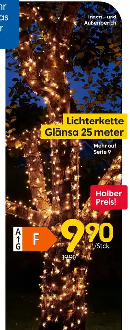Rusta Lichterkette glänsa 25 meter Angebot