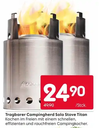 Rusta Tragbarer campingherd solo stove titan Angebot