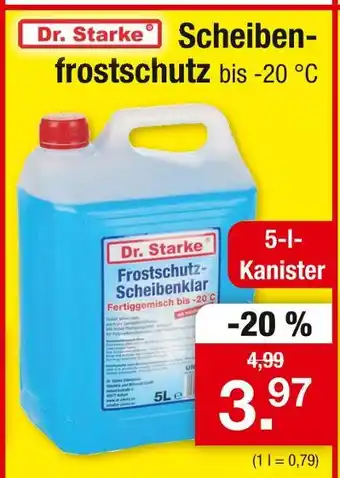 Zimmermann Dr. starke scheibenfrostschutz bis -20 °c Angebot