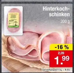 Zimmermann Hümmlinger hinterkochschinken Angebot