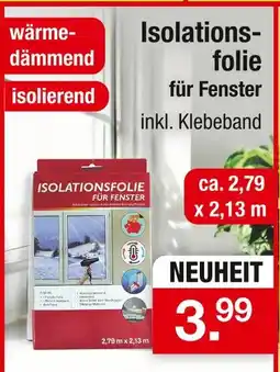 Zimmermann Isolationsfolie für fenster Angebot