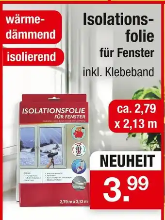 Zimmermann Isolationsfolie für fenster Angebot
