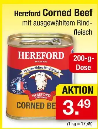 Zimmermann Hereford corned beef Angebot