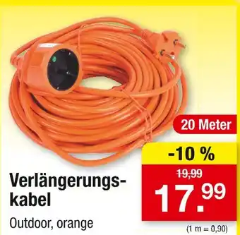 Zimmermann Verlängerungskabel Angebot