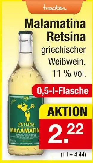 Zimmermann Malamatina retsina Angebot