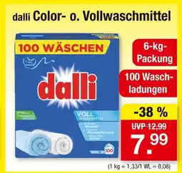Zimmermann Dalli color- o. vollwaschmittel Angebot