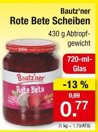 Zimmermann Bautz'ner rote bete scheiben Angebot