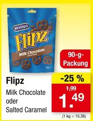 Zimmermann Mcvitie's flipz milk chocolate Angebot