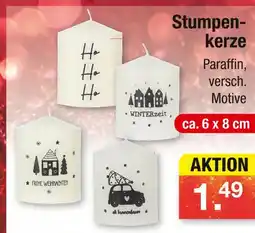 Zimmermann Stumpenkerze Angebot