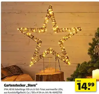 Hagebau Gartenstecker „stern“ Angebot