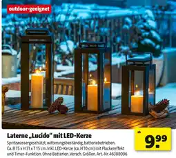 Hagebau Laterne „lucido“ mit led-kerze Angebot