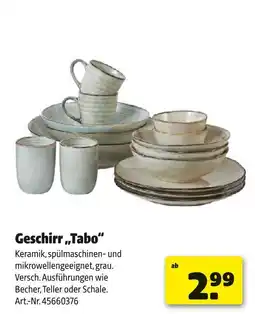 Hagebau Geschirr „tabo“ Angebot