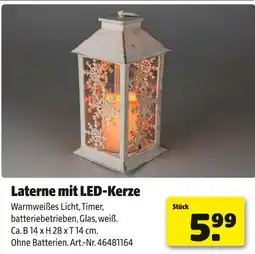 Hagebau Laterne mit led-kerze Angebot
