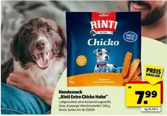 Hagebau Rinti hundesnack „rinti extra chicko huhn“ Angebot
