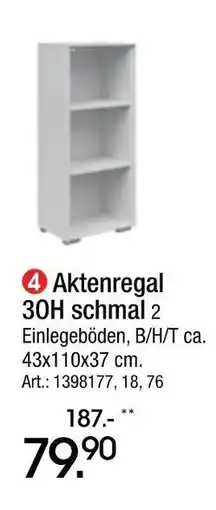 Zurbrüggen Aktenregal 30h schmal Angebot