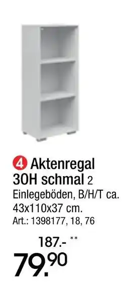 Zurbrüggen Aktenregal 30h schmal Angebot