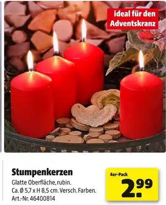 Hagebau Stumpenkerzen Angebot