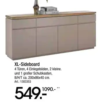 Zurbrüggen Xl-sideboard Angebot