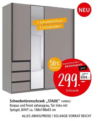 Zurbrüggen Schwebetürenschrank stade Angebot