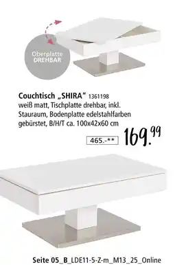 Zurbrüggen Couchtisch 'shira' Angebot