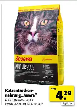 Hagebau Josera katzentrockennahrung „josera“ Angebot