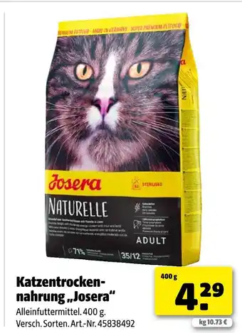 Hagebau Josera katzentrockennahrung „josera“ Angebot