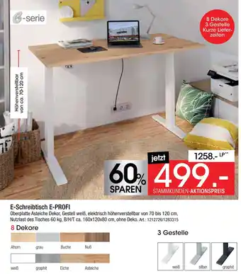 Zurbrüggen E-schreibtisch e-profi Angebot