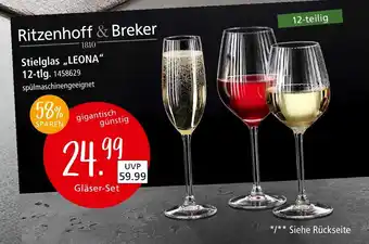 Zurbrüggen Ritzenhoff & breker stielglas 'leona' Angebot