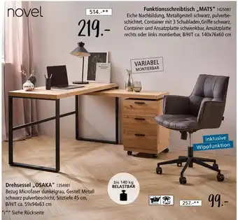 Zurbrüggen Novel funktionsschreibtisch „mats“ Angebot