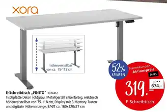 Zurbrüggen Xora e-schreibtisch „finito“ Angebot