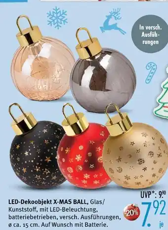 Trends Möbel Led-dekoobjekt x-mas ball Angebot
