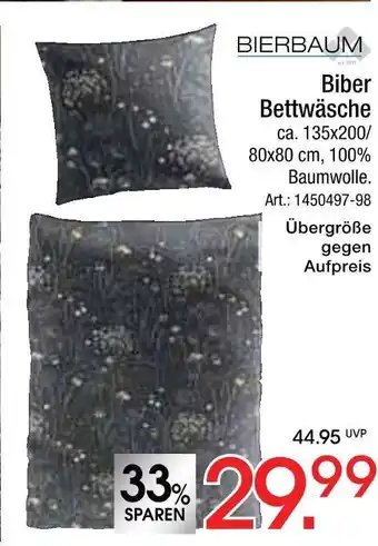 Zurbrüggen Bierbaum biber bettwäsche Angebot