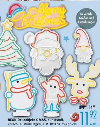 Trends Möbel Neon-dekoobjekt x-mas Angebot