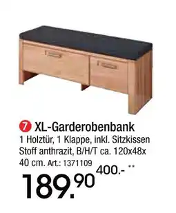 Zurbrüggen Xl-garderobenbank Angebot
