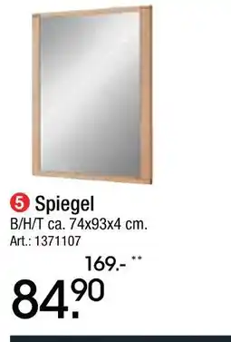 Zurbrüggen Spiegel Angebot