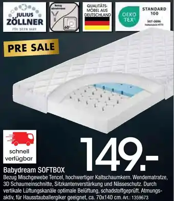 Zurbrüggen Julius zöllner babydream softbox Angebot