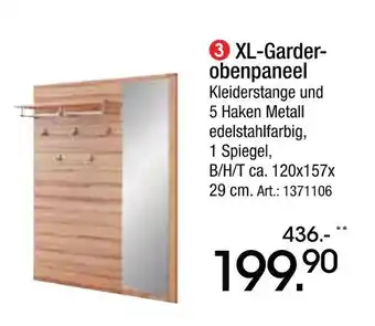 Zurbrüggen Xl-garderobenpaneel Angebot