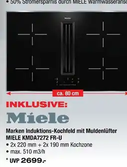 Ostermann Miele marken induktions-kochfeld mit muldenlüfter Angebot