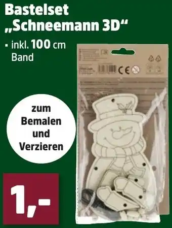 Thomas Philipps Bastelset ,,Schneemann 3D" Angebot
