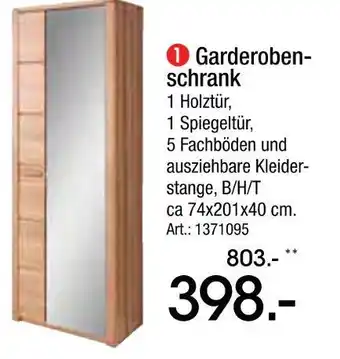 Zurbrüggen Garderobenschrank Angebot