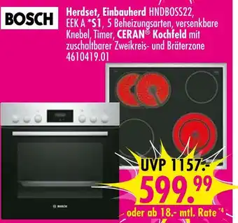 Möbel Boss Bosch herdset Angebot