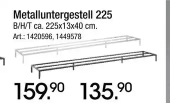 Zurbrüggen Metalluntergestell 225 Angebot