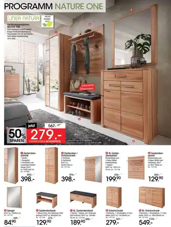 Zurbrüggen Linea natura garderobenschrank Angebot